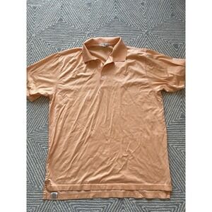 Peter Millar Cotton Polo‎ Shirt - Orange - Large